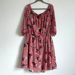 NWT Lane Bryant Floral Tiered Chiffon Dress 16 Cottagecore Romantic Boho Prairie